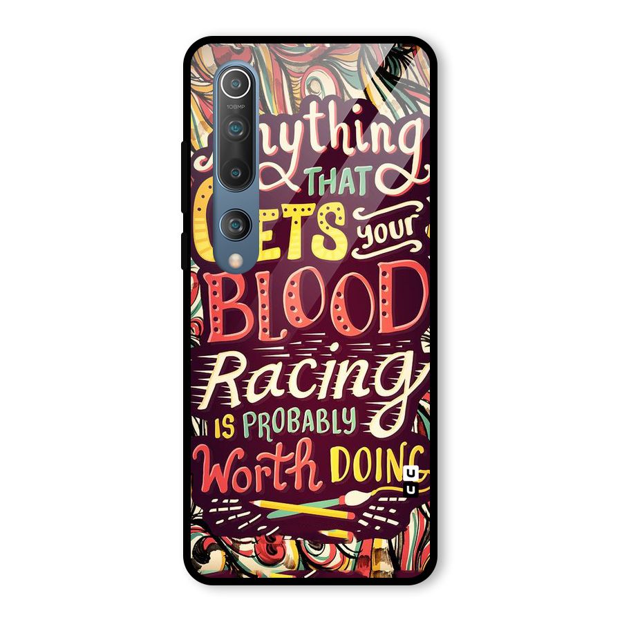 Blood Racing Glass Back Case for Mi 10