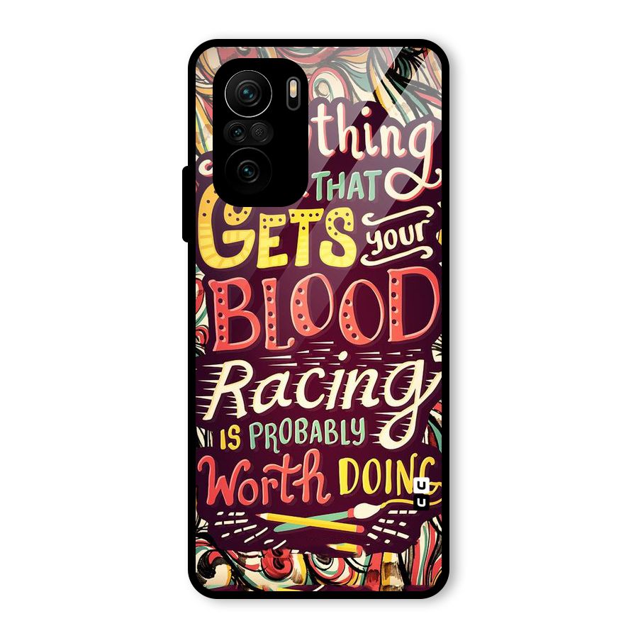 Blood Racing Glass Back Case for Mi 11X Pro