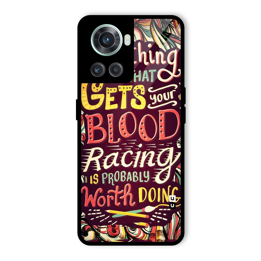Blood Racing Glass Back Case for OnePlus 10R