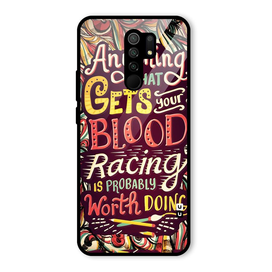 Blood Racing Glass Back Case for Poco M2