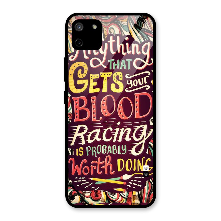 Blood Racing Glass Back Case for Realme C11