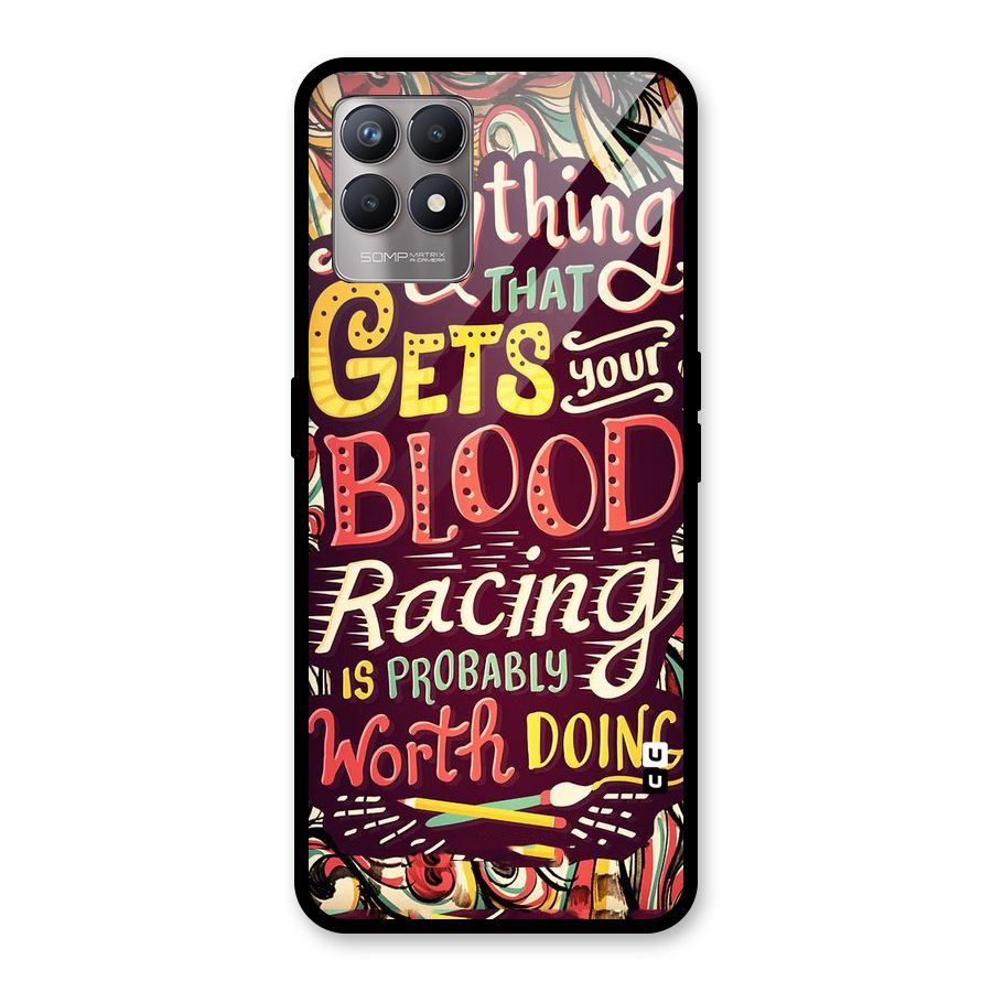 Blood Racing Glass Back Case for Realme Narzo 50