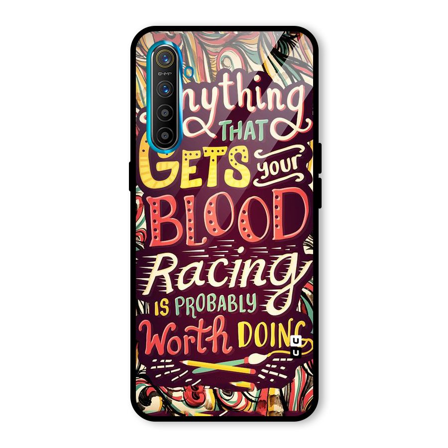 Blood Racing Glass Back Case for Realme X2