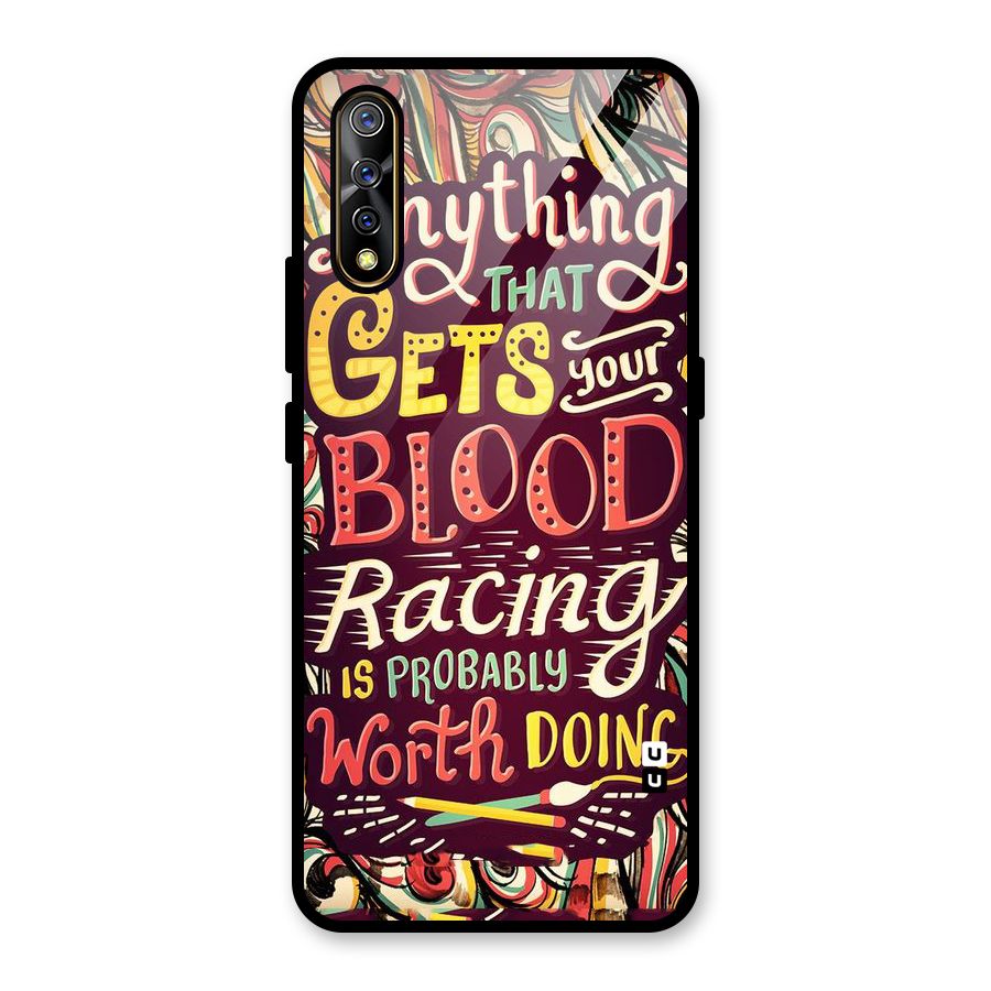 Blood Racing Glass Back Case for Vivo S1
