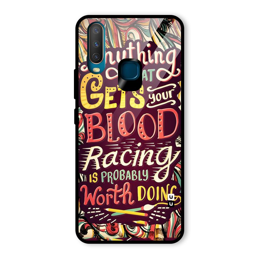 Blood Racing Glass Back Case for Vivo U10
