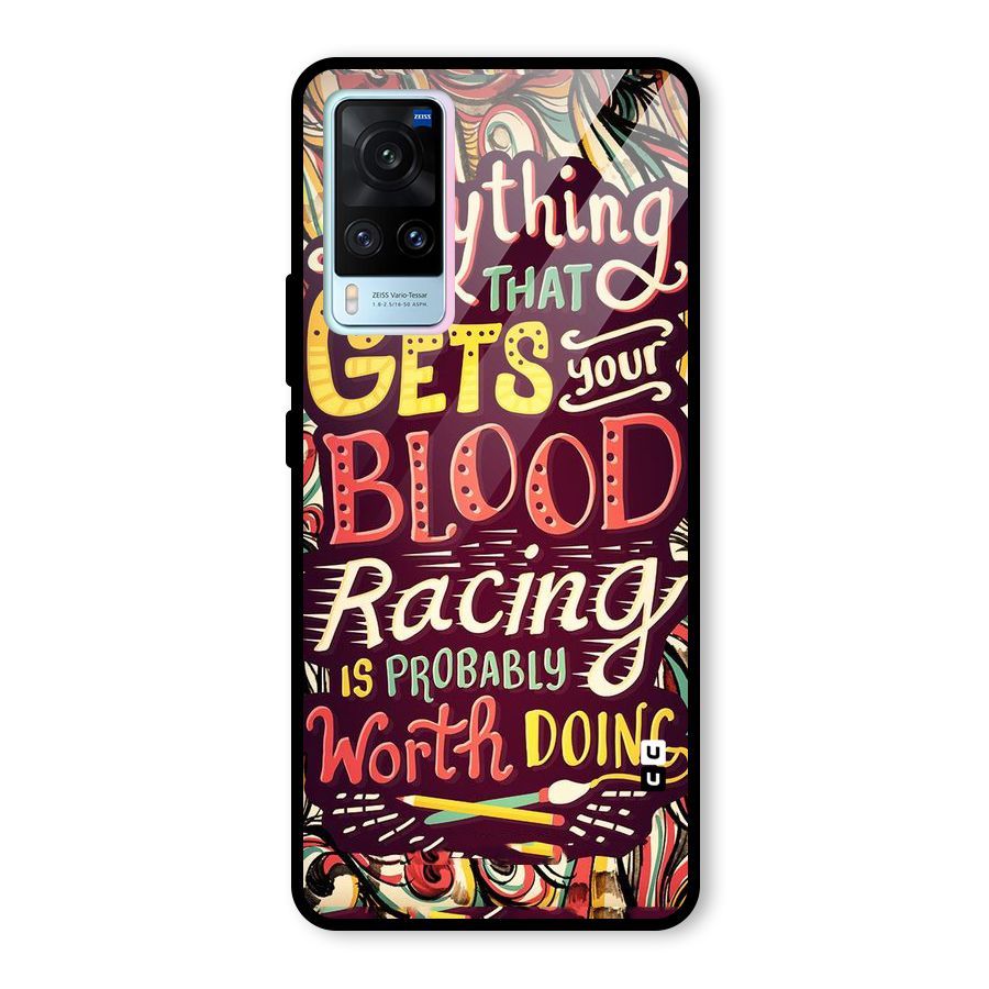 Blood Racing Glass Back Case for Vivo X60