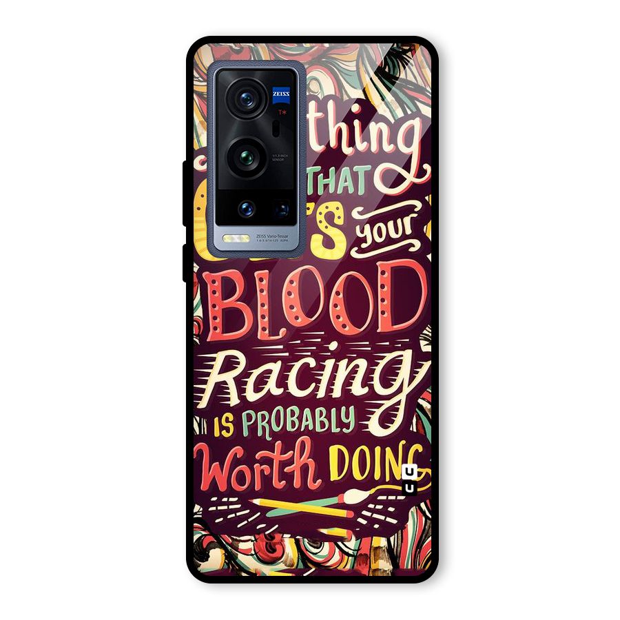 Blood Racing Glass Back Case for Vivo X60 Pro Plus