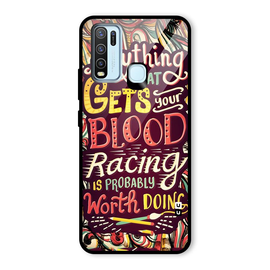 Blood Racing Glass Back Case for Vivo Y30