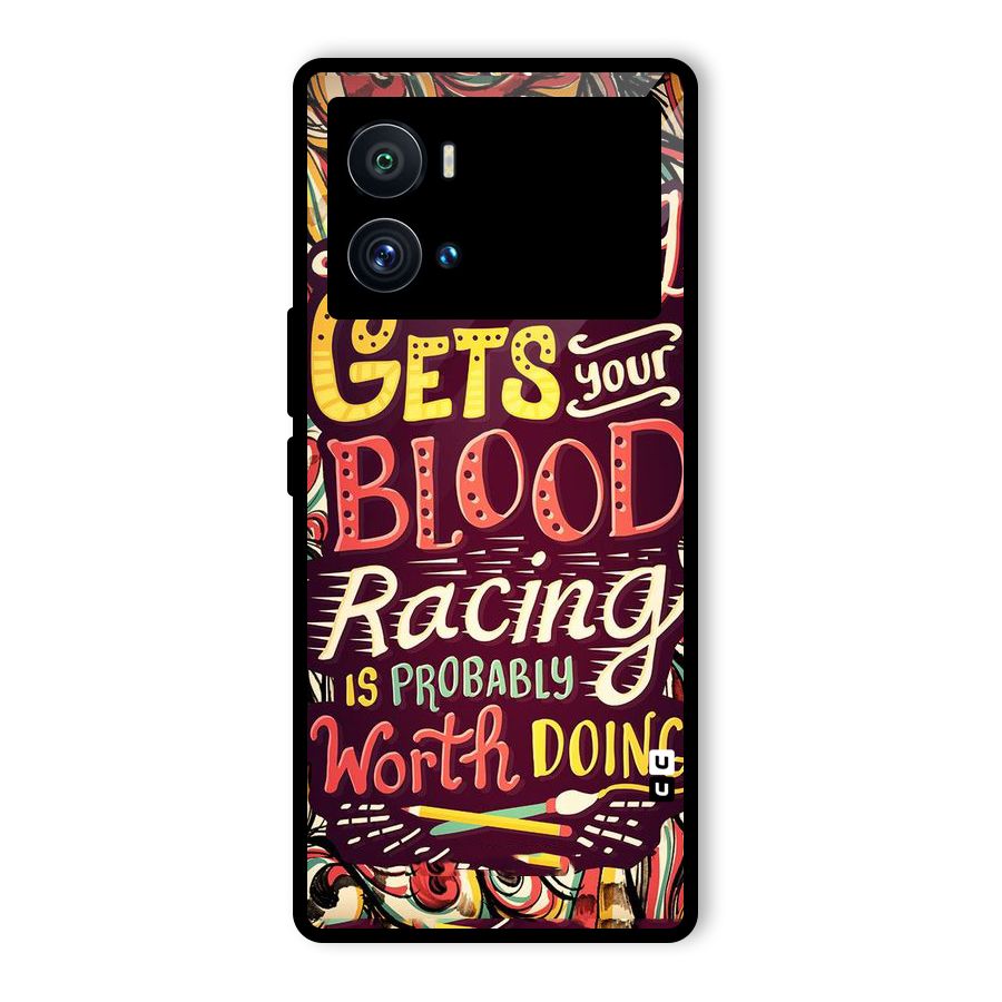 Blood Racing Glass Back Case for Vivo iQOO 9 Pro