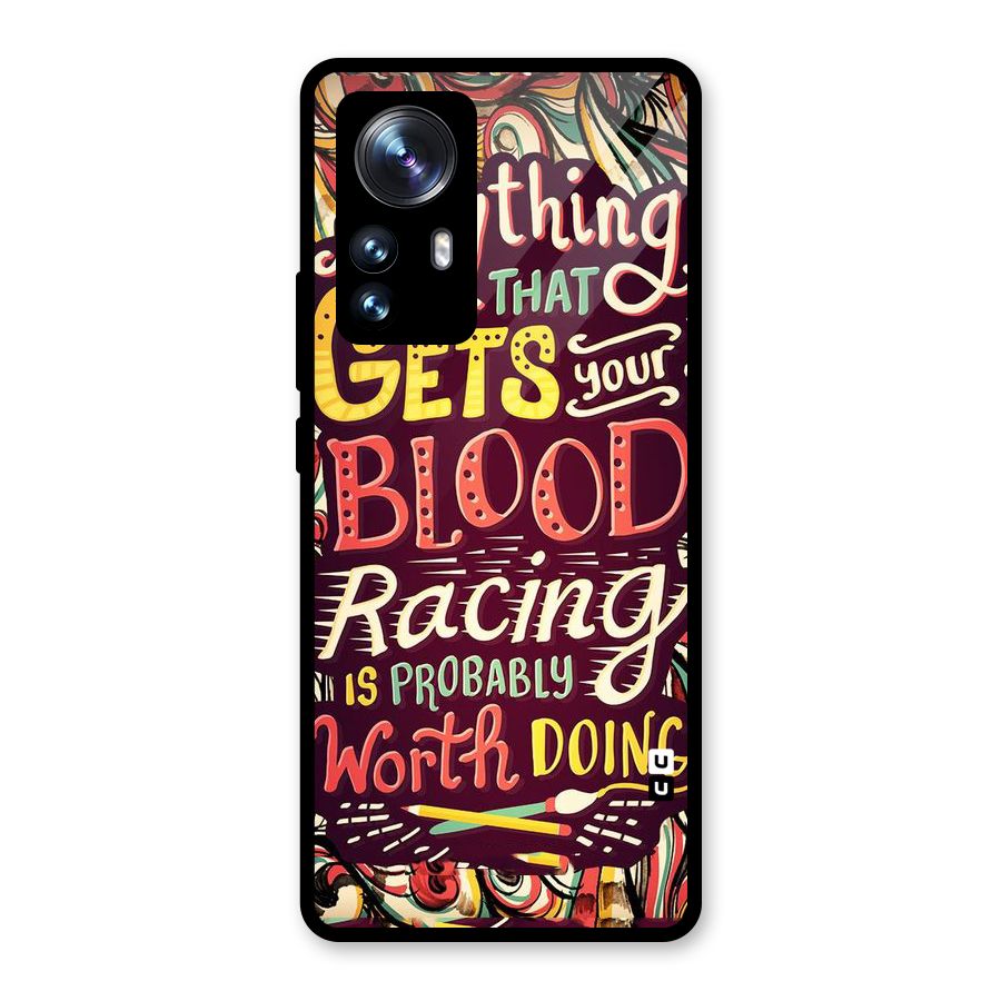Blood Racing Glass Back Case for Xiaomi 12 Pro