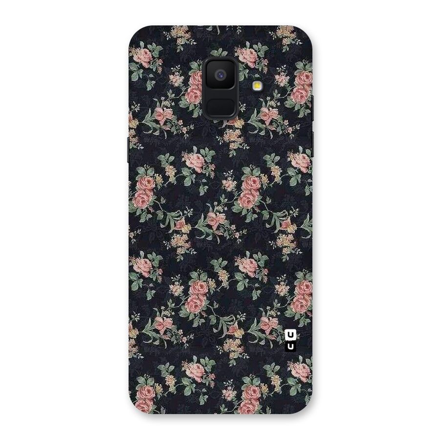 Bloom Black Back Case for Galaxy A6 (2018)