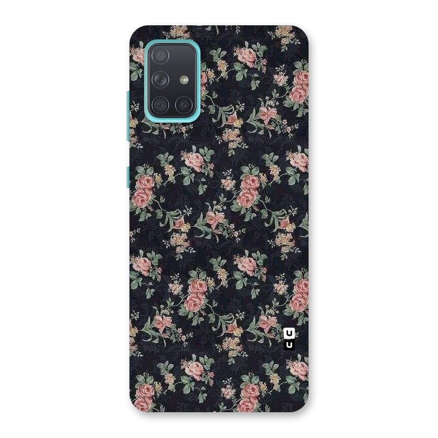 Bloom Black Back Case for Galaxy A71