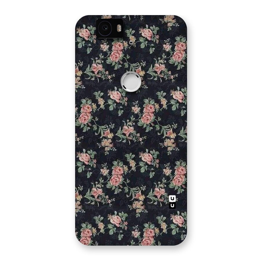 Bloom Black Back Case for Google Nexus-6P