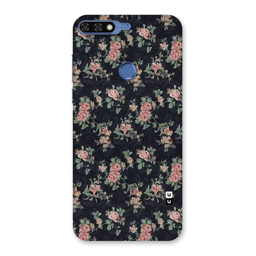 Bloom Black Back Case for Honor 7C