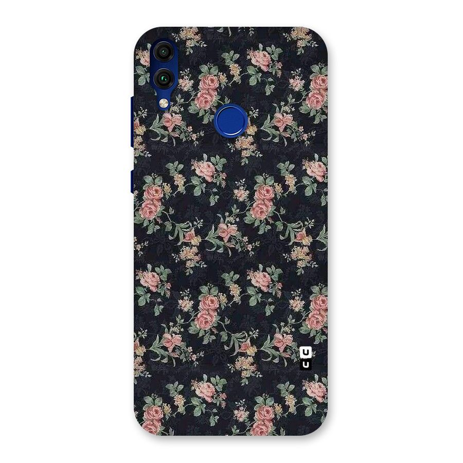 Bloom Black Back Case for Honor 8C