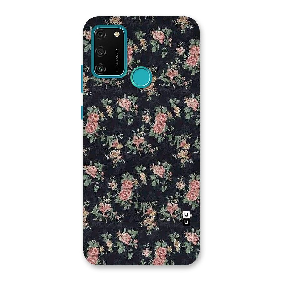 Bloom Black Back Case for Honor 9A