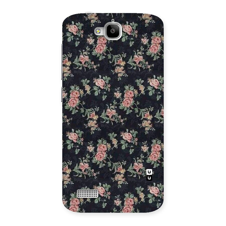 Bloom Black Back Case for Honor Holly