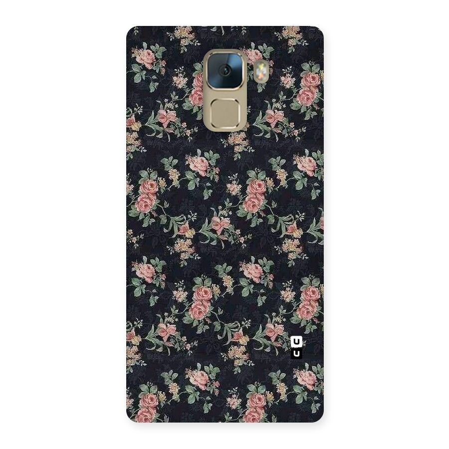 Bloom Black Back Case for Huawei Honor 7