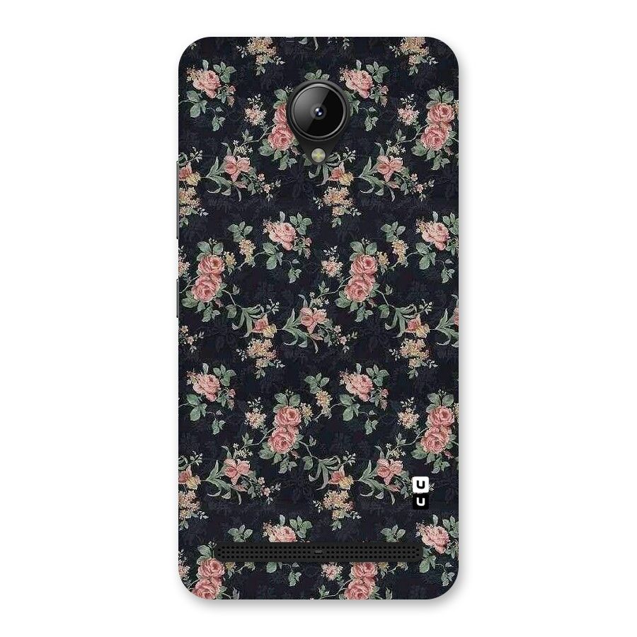 Bloom Black Back Case for Lenovo C2