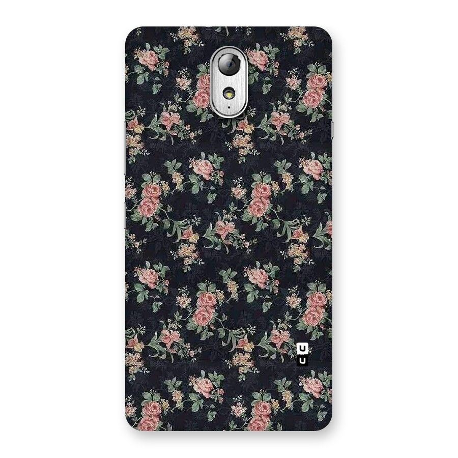 Bloom Black Back Case for Lenovo Vibe P1M
