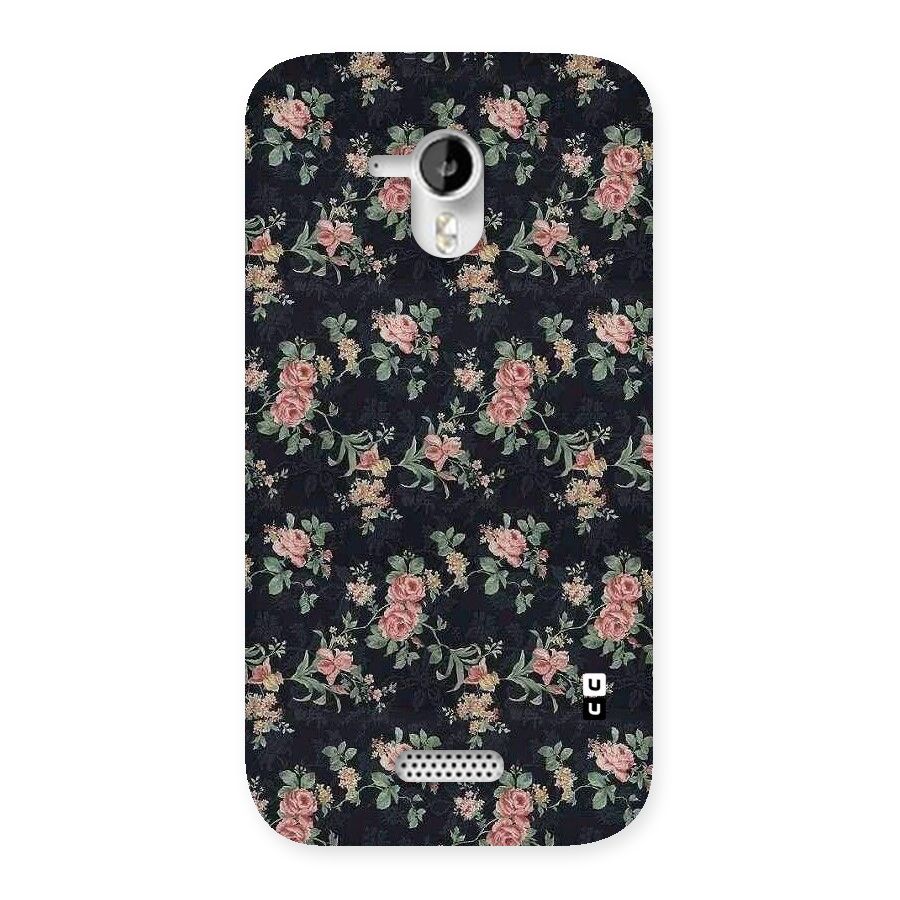 Bloom Black Back Case for Micromax Canvas HD A116