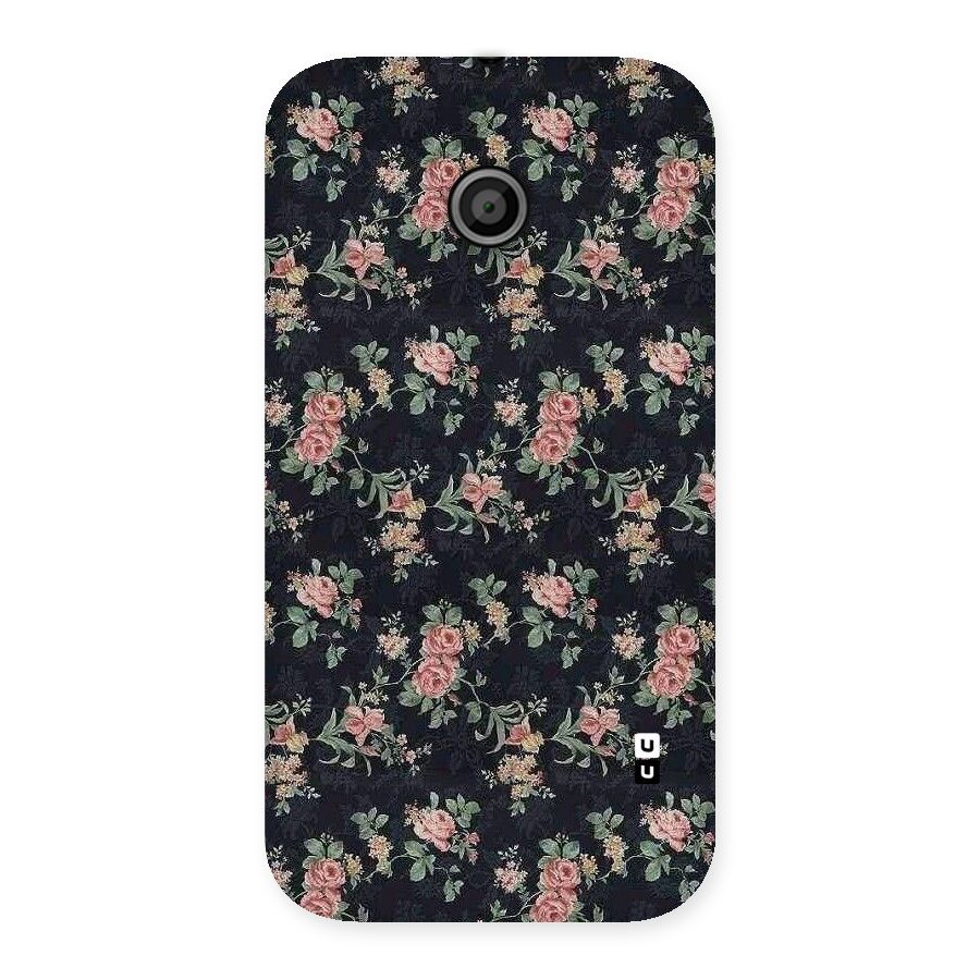 Bloom Black Back Case for Moto E