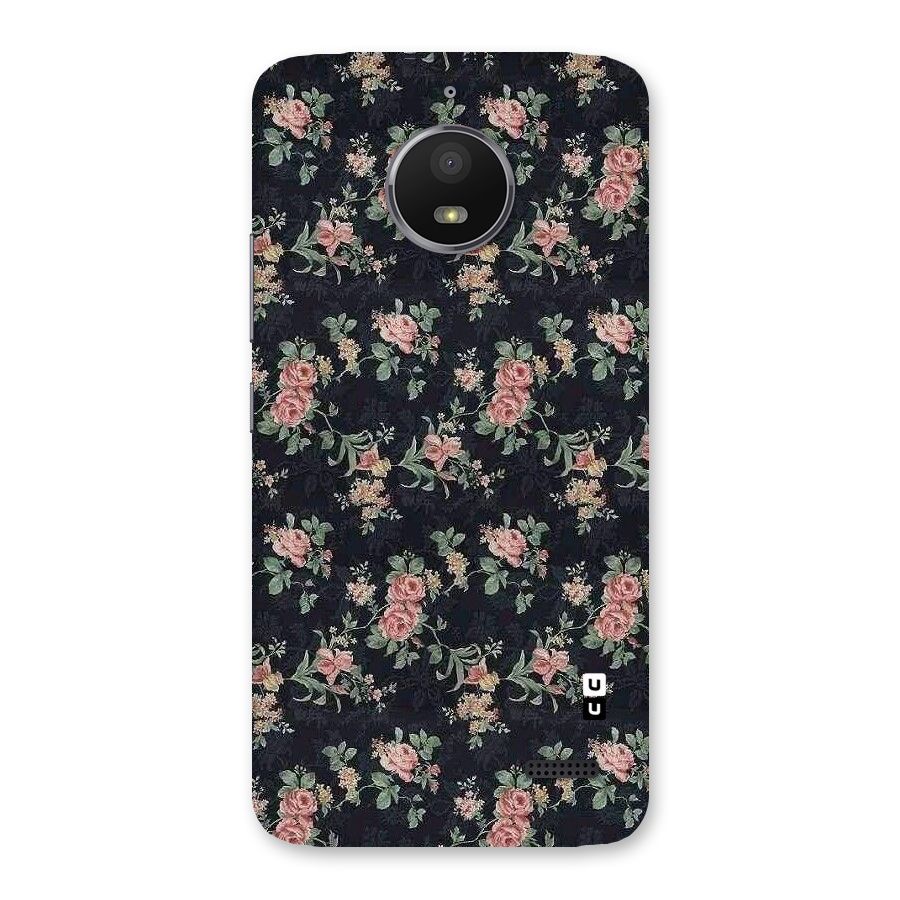 Bloom Black Back Case for Moto E4