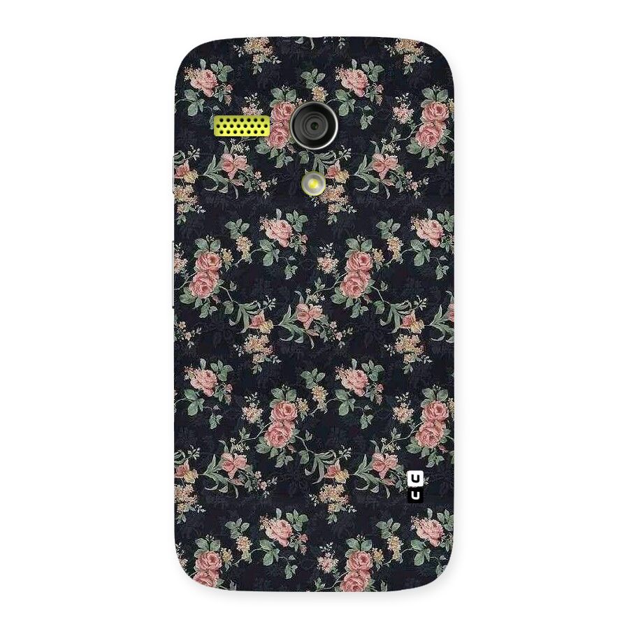 Bloom Black Back Case for Moto G