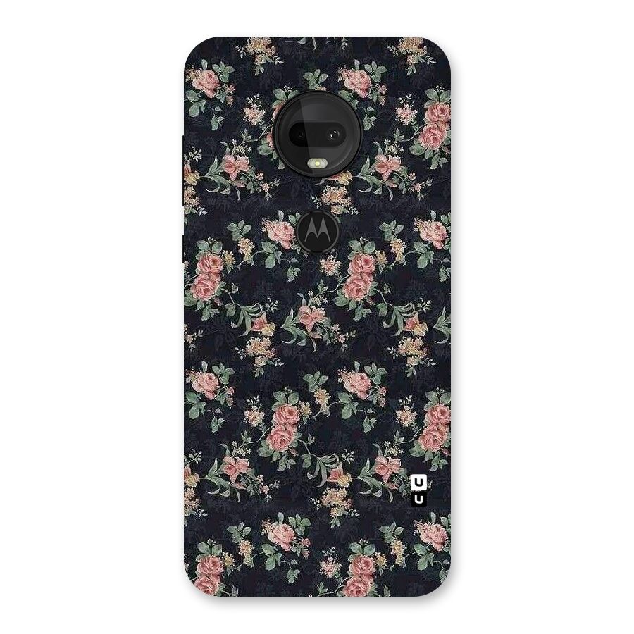 Bloom Black Back Case for Moto G7