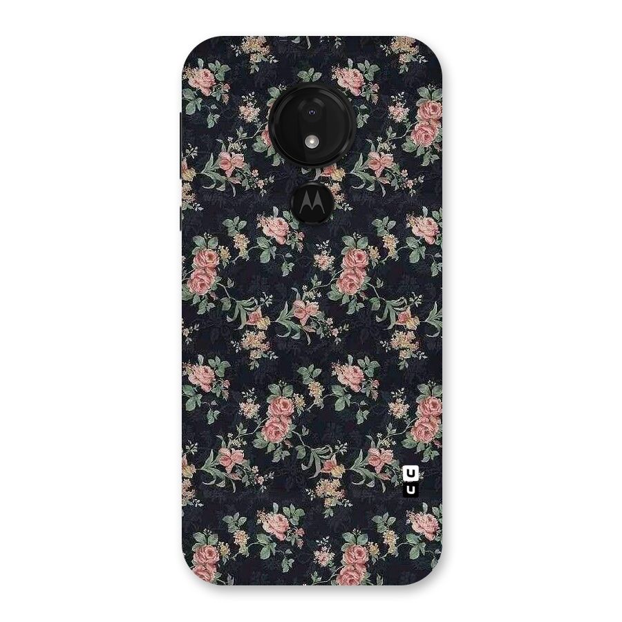 Bloom Black Back Case for Moto G7 Power
