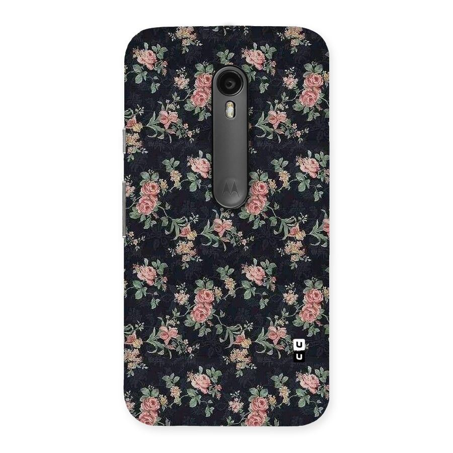 Bloom Black Back Case for Moto G Turbo