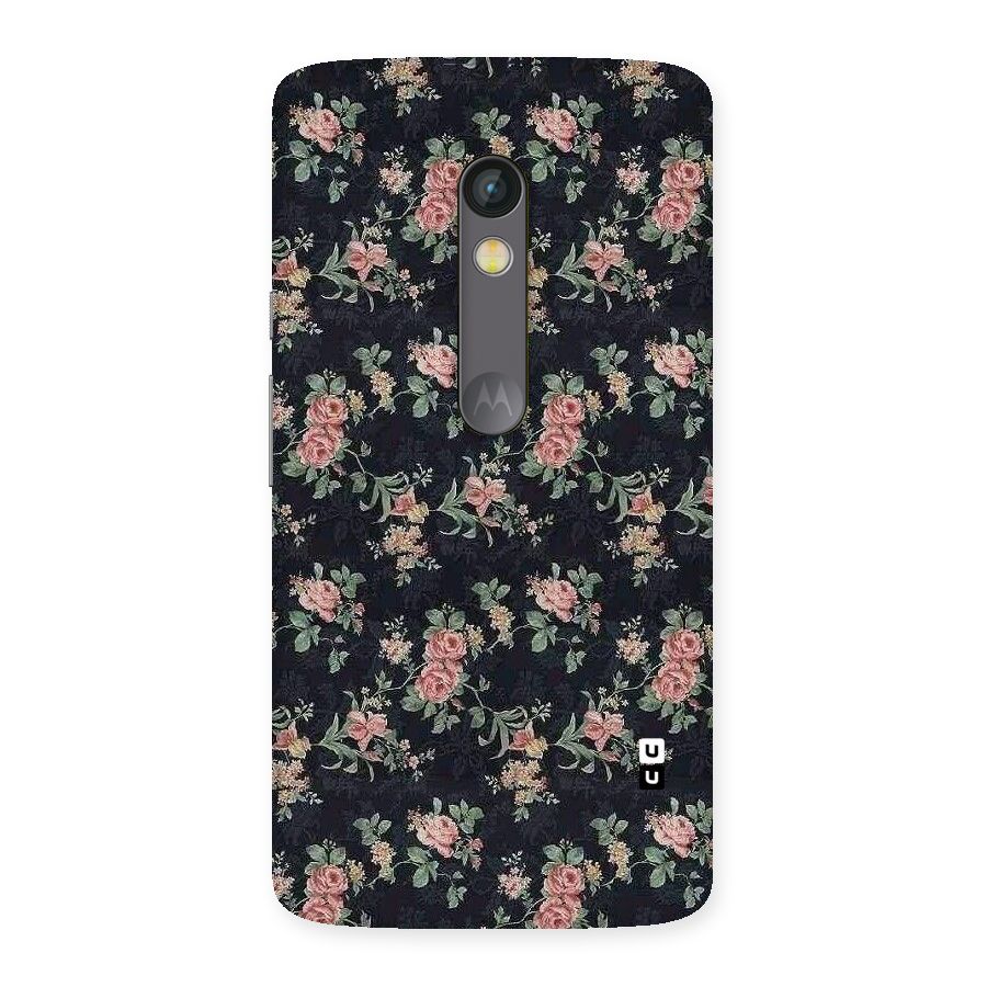 Bloom Black Back Case for Moto X Play