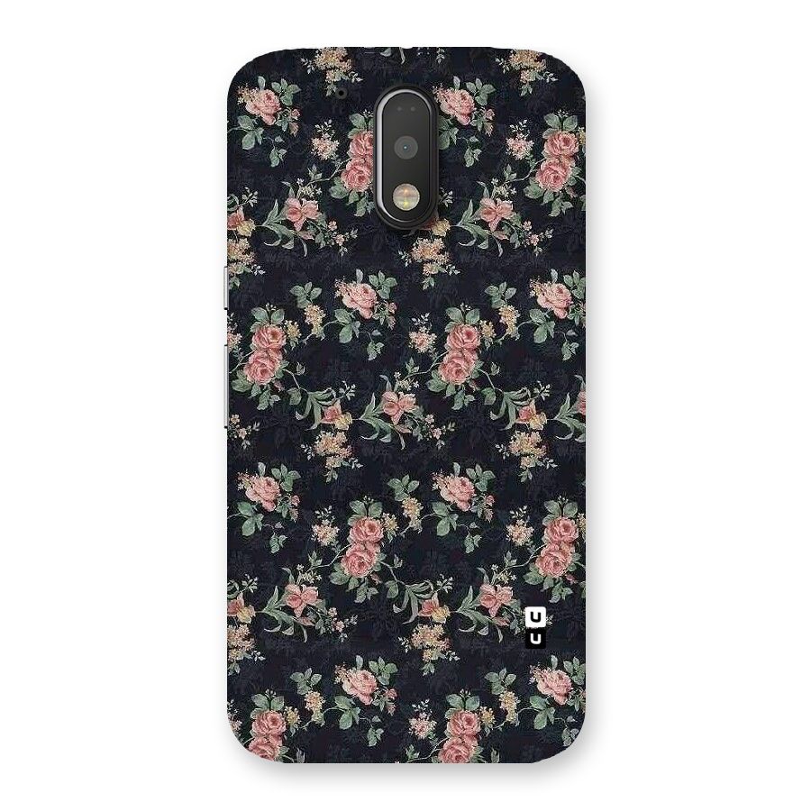 Bloom Black Back Case for Motorola Moto G4