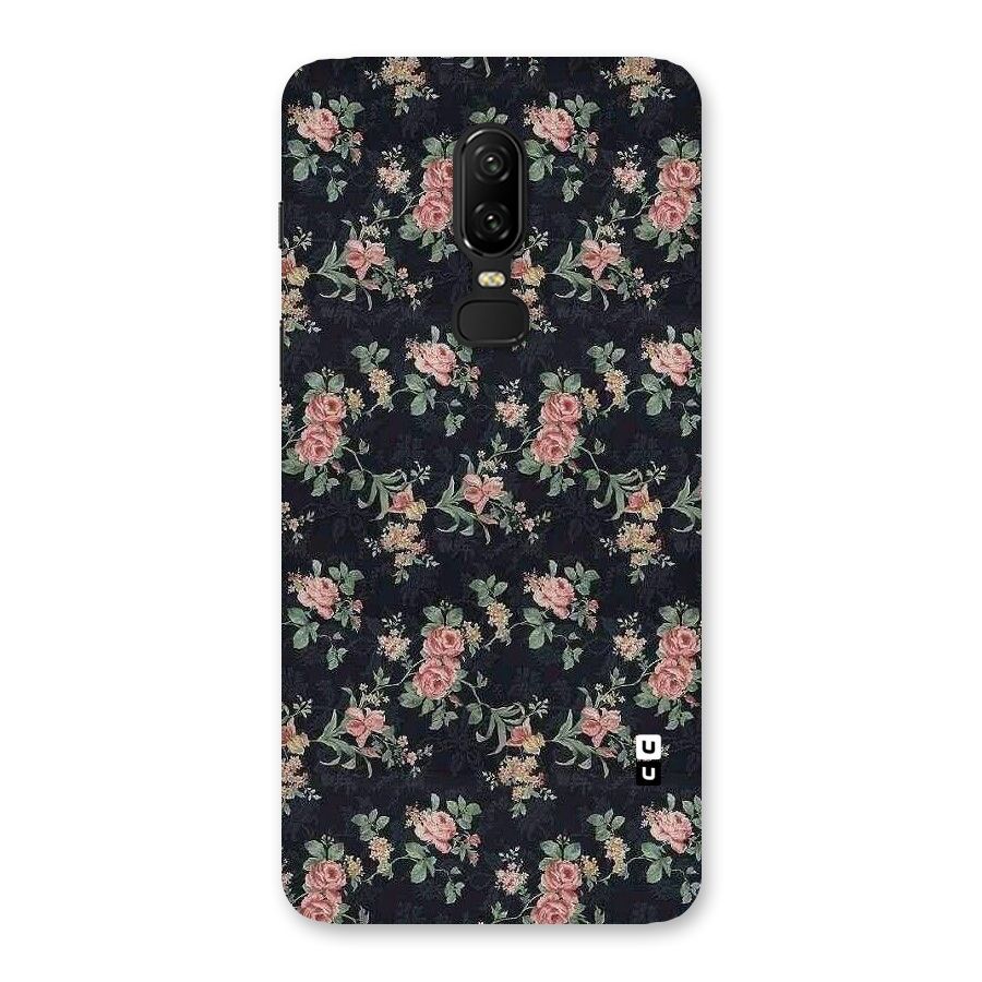Bloom Black Back Case for OnePlus 6