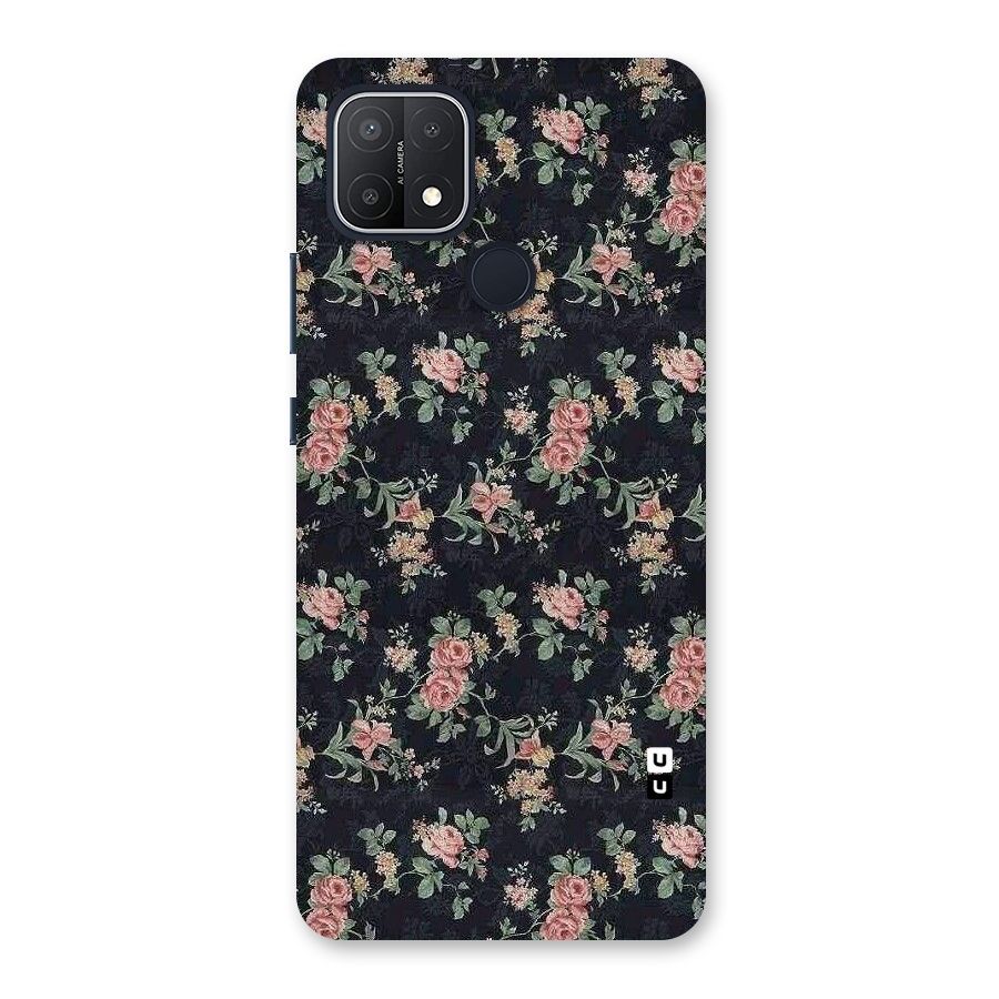 Bloom Black Back Case for Oppo A15