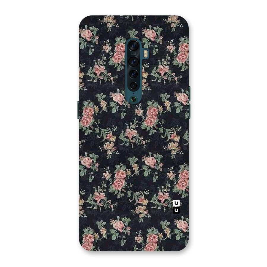 Bloom Black Back Case for Oppo Reno2