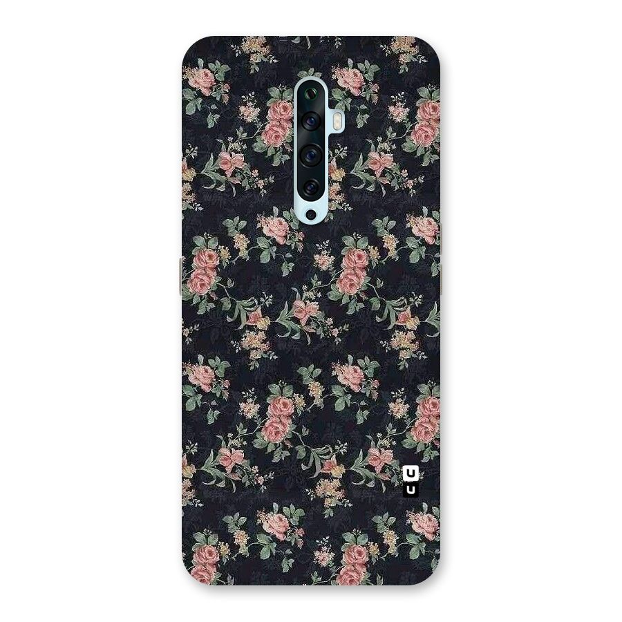 Bloom Black Back Case for Oppo Reno2 F
