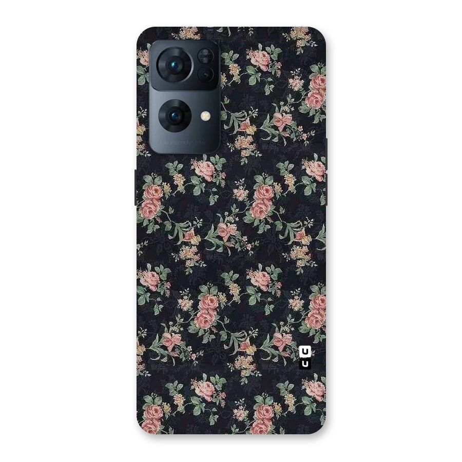 Bloom Black Back Case for Oppo Reno7 Pro 5G
