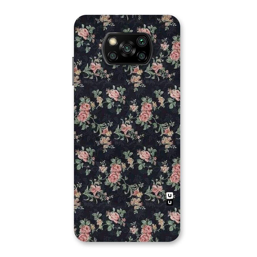 Bloom Black Back Case for Poco X3
