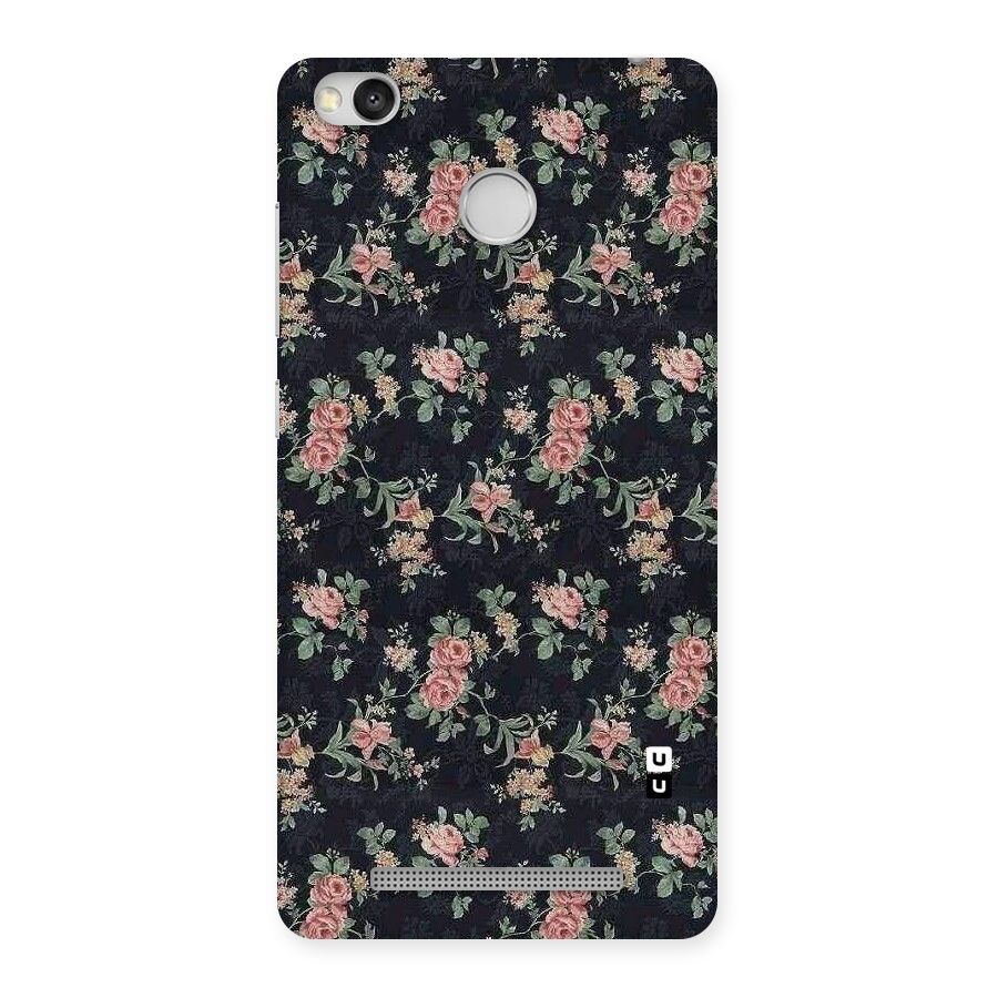 Bloom Black Back Case for Redmi 3S Prime