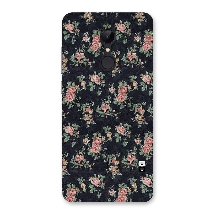 Bloom Black Back Case for Redmi 5