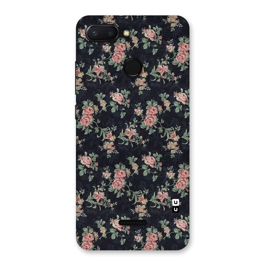 Bloom Black Back Case for Redmi 6