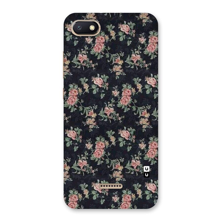 Bloom Black Back Case for Redmi 6A