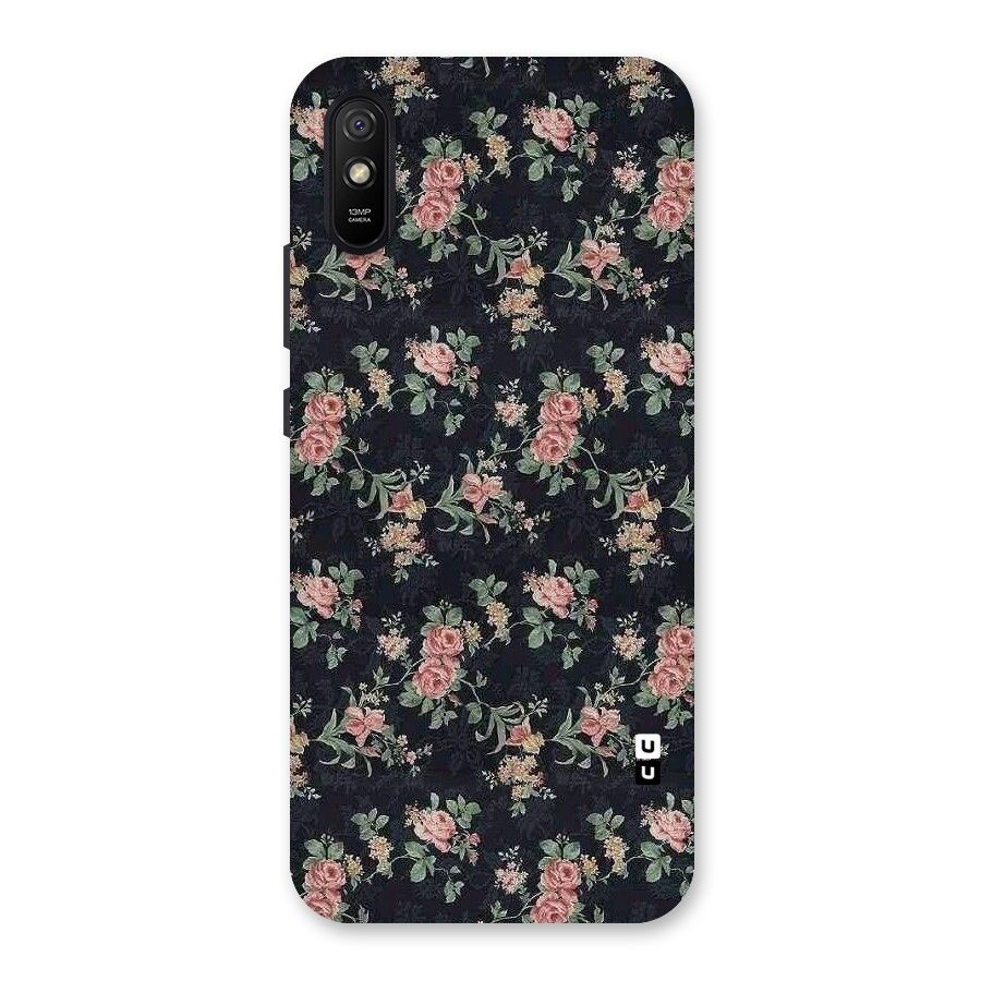 Bloom Black Back Case for Redmi 9A