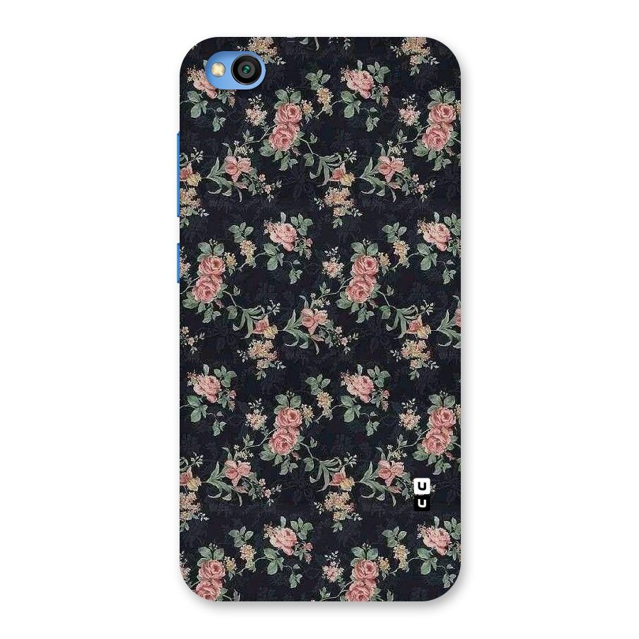 Bloom Black Back Case for Redmi Go