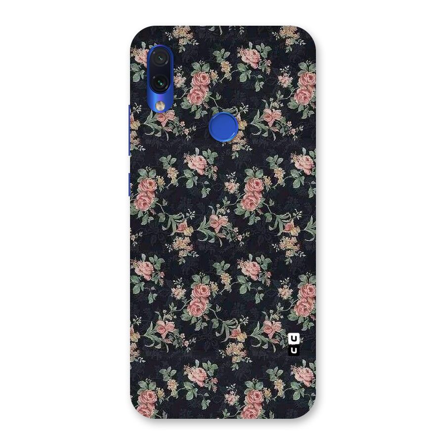 Bloom Black Back Case for Redmi Note 7