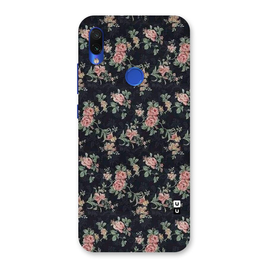 Bloom Black Back Case for Redmi Note 7S