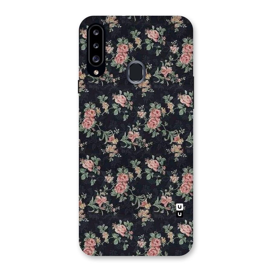 Bloom Black Back Case for Samsung Galaxy A20s
