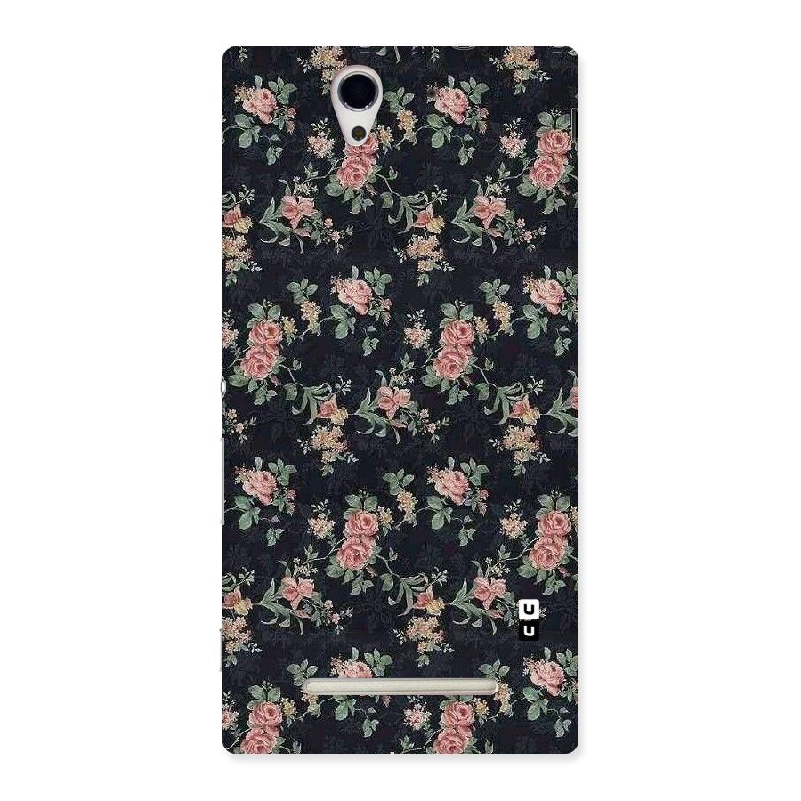 Bloom Black Back Case for Sony Xperia C3