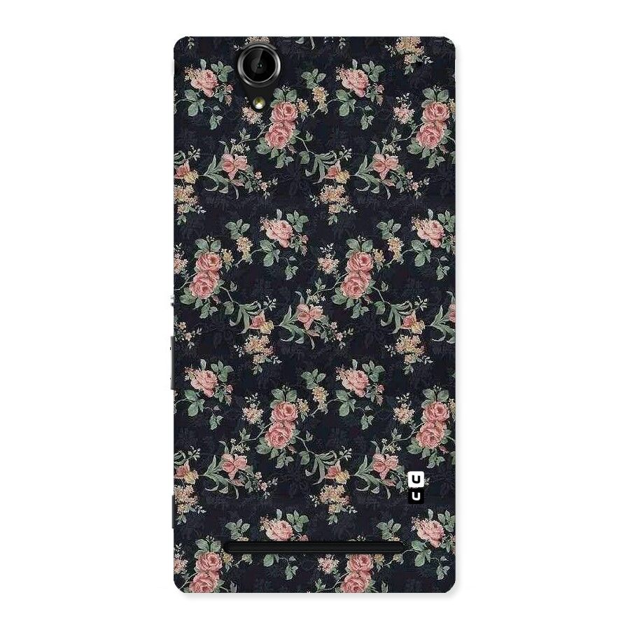 Bloom Black Back Case for Sony Xperia T2